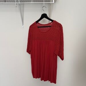 Torrid Burnt Orange Size 0 Lace Blouse